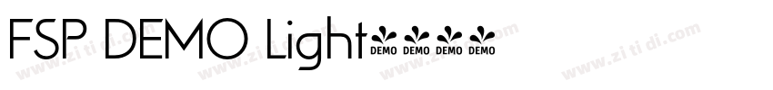 FSP DEMO Light字体转换 FSP DEMO Light字体转换